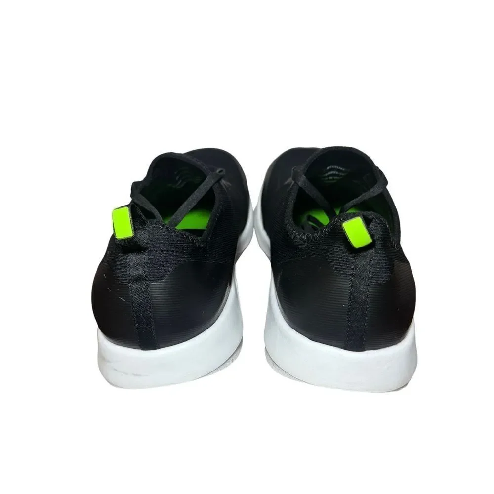 Black and White Athletic Sneakers Oofos slip on size 11